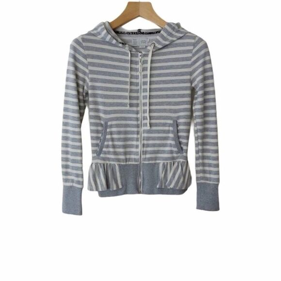 Anthroplogie Saturday Sunday Harley Ruffle Hoodie - Picture 2 of 4